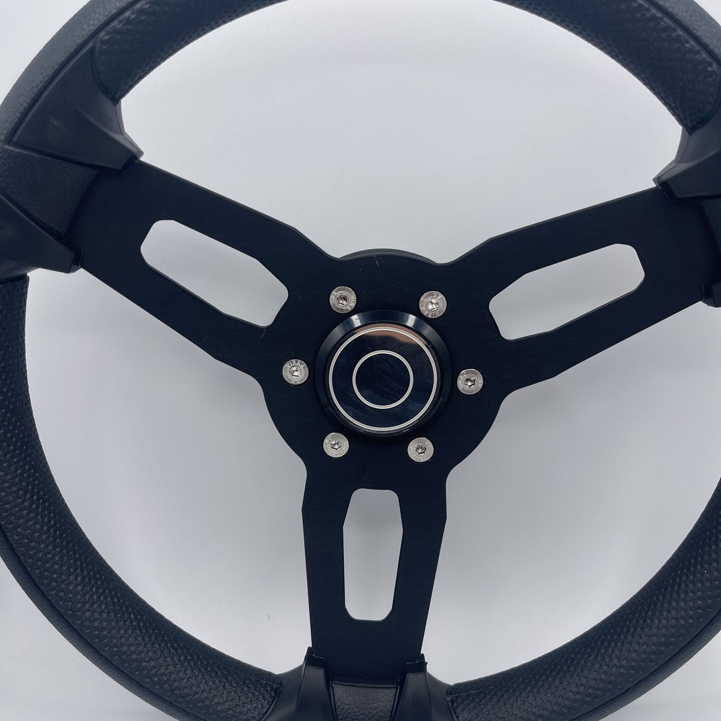Gussi Italia Model 15 Steering Wheel Blk Brushed Alum Spokes | Target