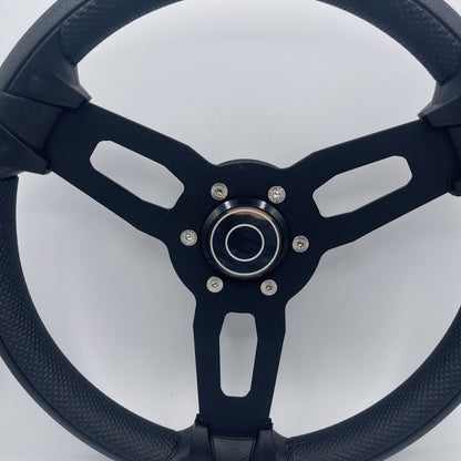 Gussi Italia Model 15 Steering Wheel Blk Brushed Alum Spokes | Target