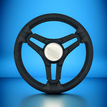 Gussi Italia Marine Steering Wheel Black Brush Metal Spokes | Plain