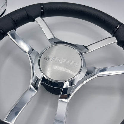 Malera Boat Steering Wheel Chrome Spokes | Gussi Italia