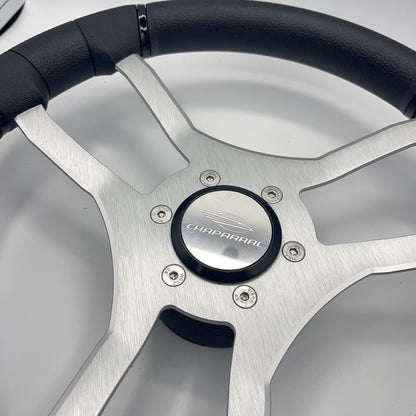 Malera Boat Steering Wheel Brushed Aluminum Spokes | Chaparral Boats