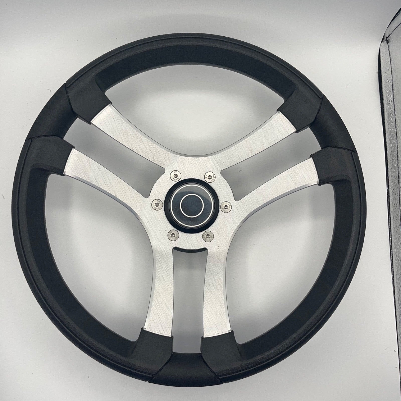 Benaco Boat Steering Wheel Brushed Aluminum Spokes | Target Snap-in