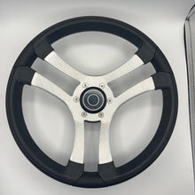 Benaco Boat Steering Wheel Brushed Aluminum Spokes | Target Snap-in