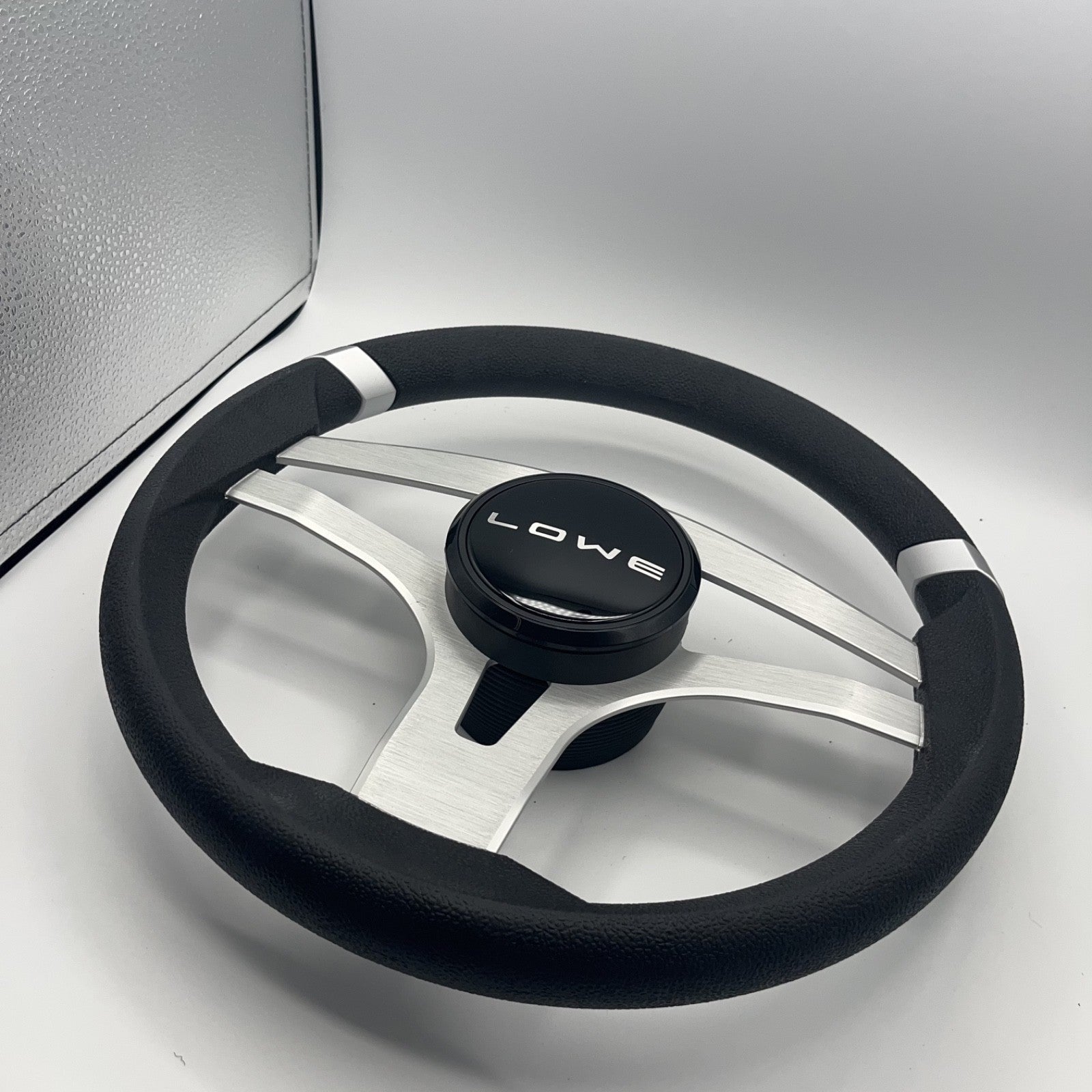 Badia Boat Steering Wheel Brushed Aluminum Spokes | Lowe Boats