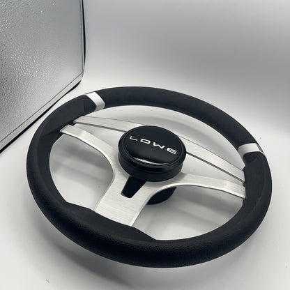 Badia Boat Steering Wheel Brushed Aluminum Spokes | Lowe Boats