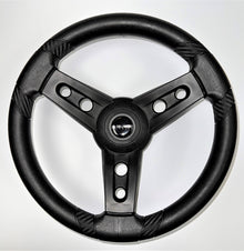 Lugana Black Marine Steering Wheel | Gussi Italia