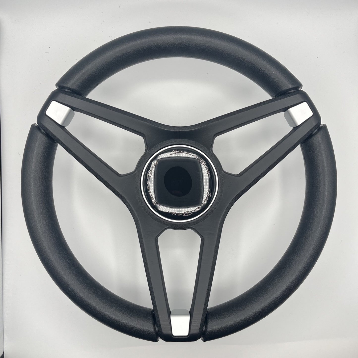 Molino Black w/Soft Touch Urethane Rim Boat Steering Wheel | South Bay Boats