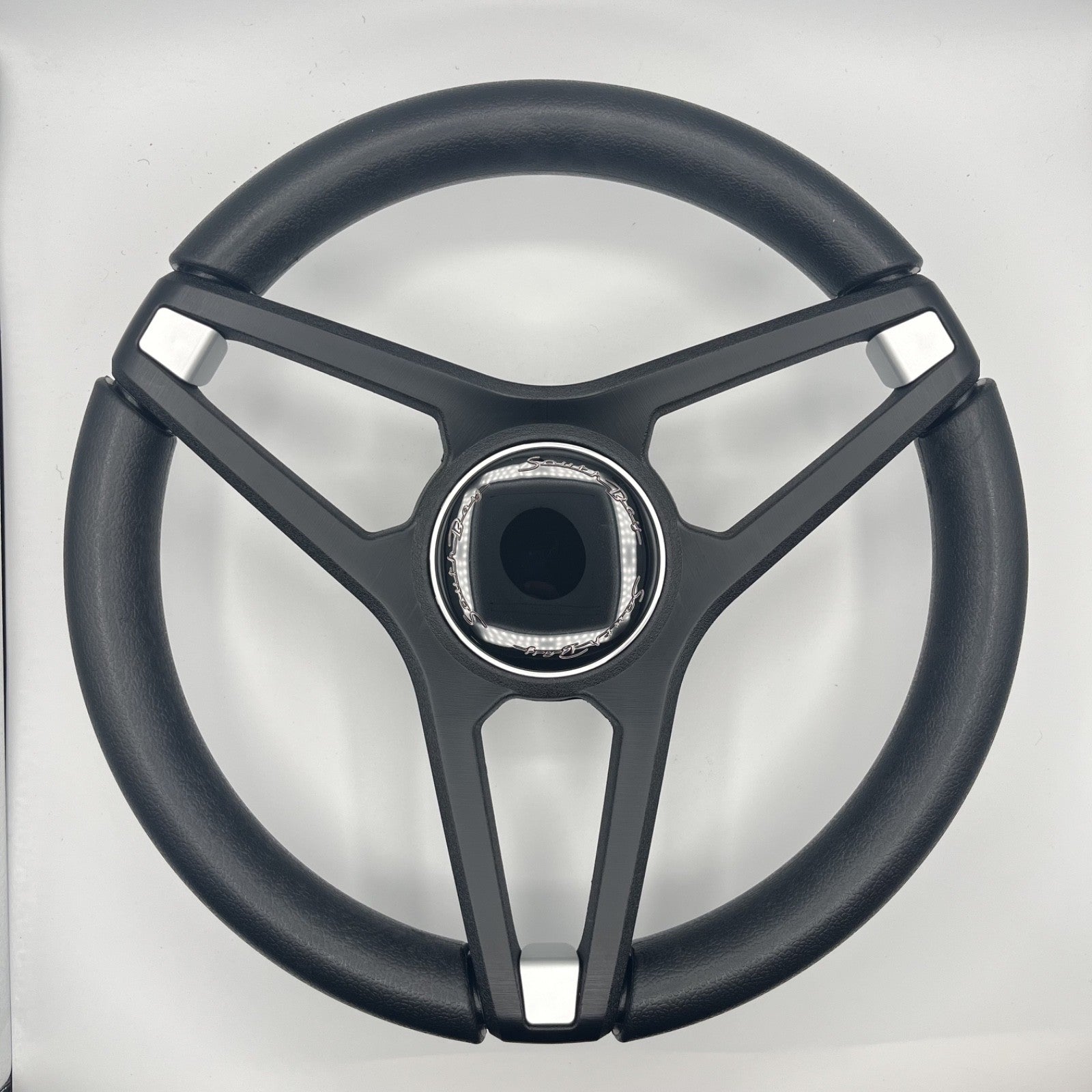 Molino Black w/Soft Touch Urethane Rim Boat Steering Wheel | South Bay Boats