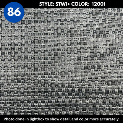 Woven Vinyl Flooring | Twill - Carbon Fiber | 8'6" Width | Choose Your Length