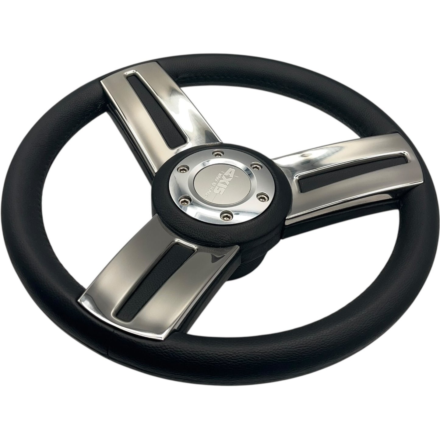 Gussi Italia Marine Steering Wheel Stainless Steel Spokes Soft Touch Rim | Axis