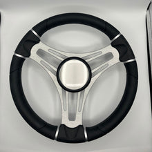 Gussi Italia Boat Steering Wheel Brushed Aluminum Spokes | Plain