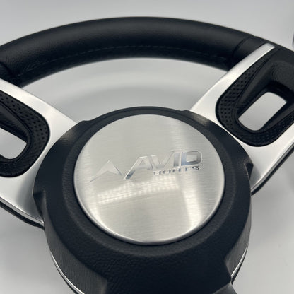 Gussi Italia Black Model 702 Steering Wheel | Avid Boats