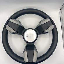 Collina Boat Steering Wheel Dark Gray Inserts - Seastar - Keyed ONLY