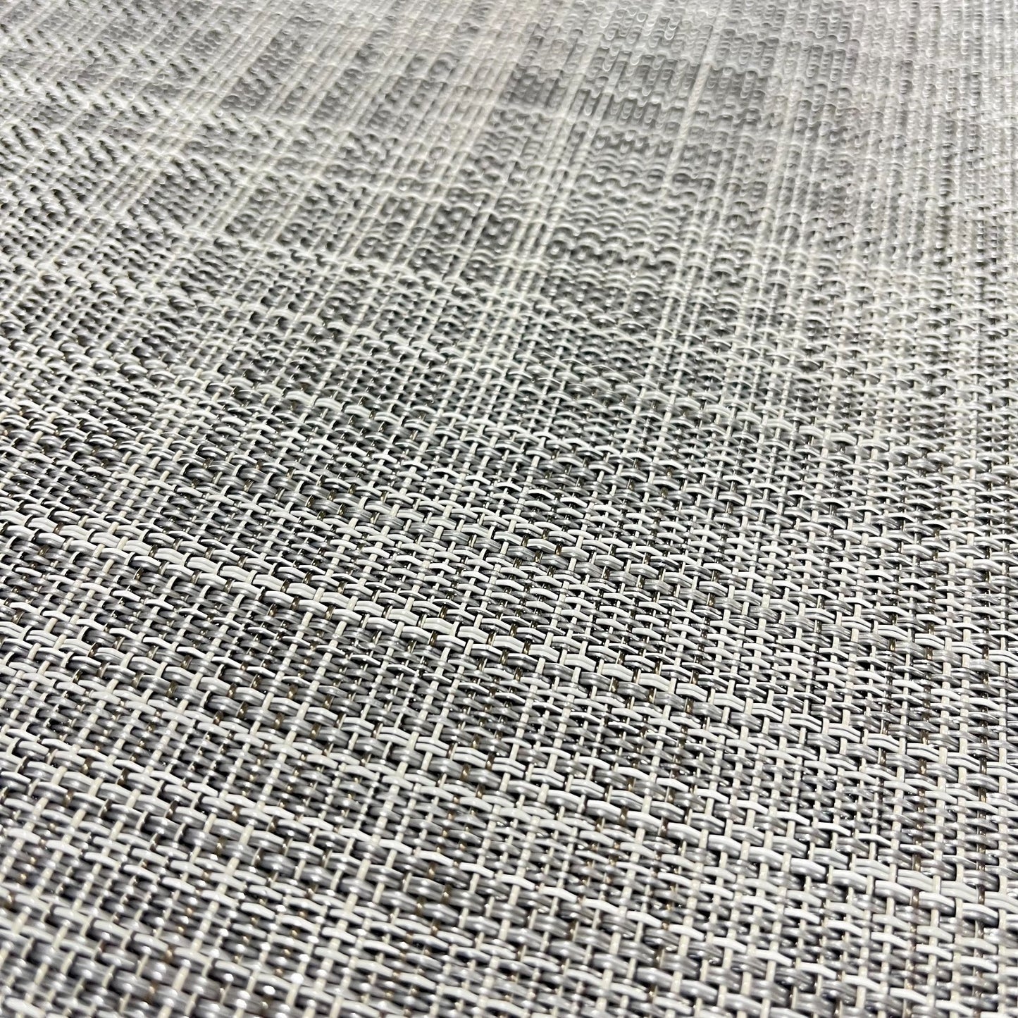 Woven Vinyl Flooring | IKAT - White Silver | 6' Width | Choose Your Length