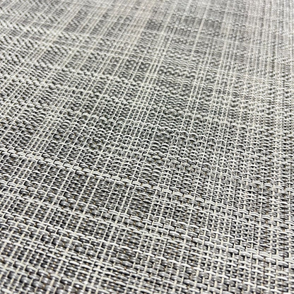 Woven Vinyl Flooring | IKAT - White Silver | 6' Width | Choose Your Length