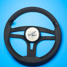 Badia Boat Steering Wheel Brushed Black Aluminum Spokes | SeaRay Boats
