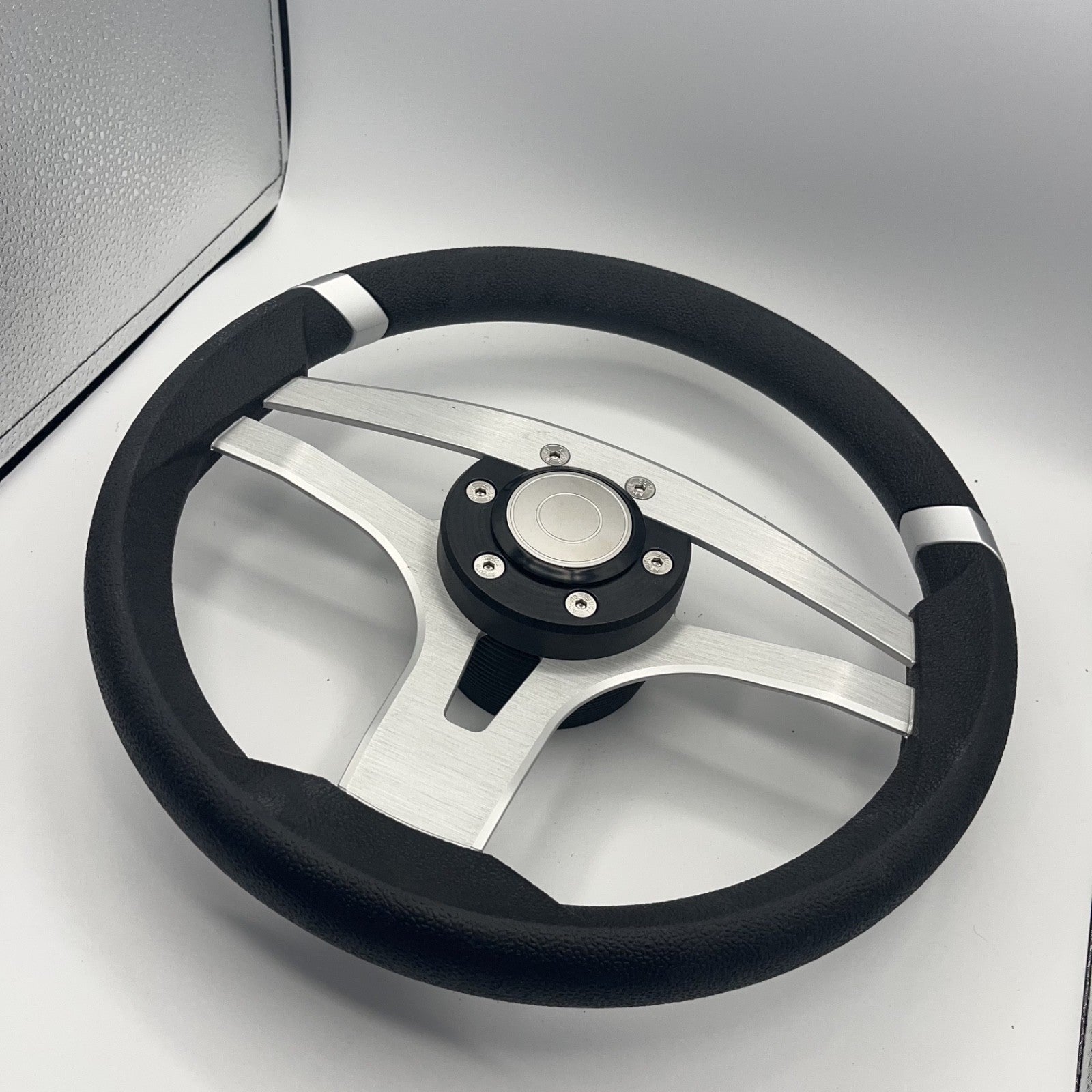 Badia Boat Steering Wheel Brushed Aluminum Spokes | Target Snap-in