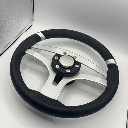 Badia Boat Steering Wheel Brushed Aluminum Spokes | Target Snap-in
