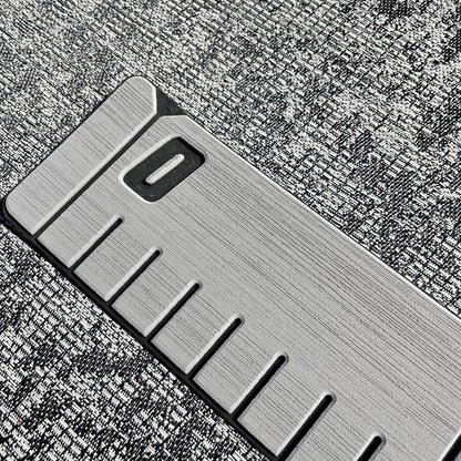 reFLEX | 36" Fish Ruler for Boats | Phoenix Grey over Aphotic Black - Routered