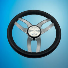 Cabrio Boat Steering Wheel Gray Brushed Alum Spoke | Stingray Boat