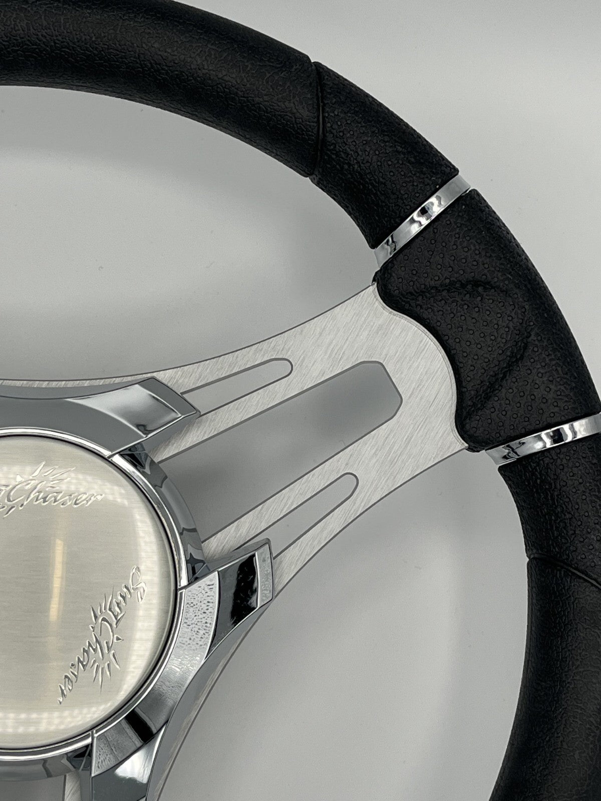 Verona Boat Steering Wheel Brushed Aluminum Spokes | SunChaser