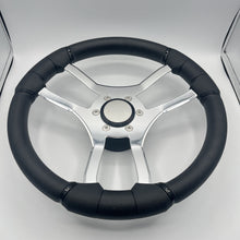 Malera Boat Steering Wheel Chrome Spokes | Snap in Stainless Gussi Cap