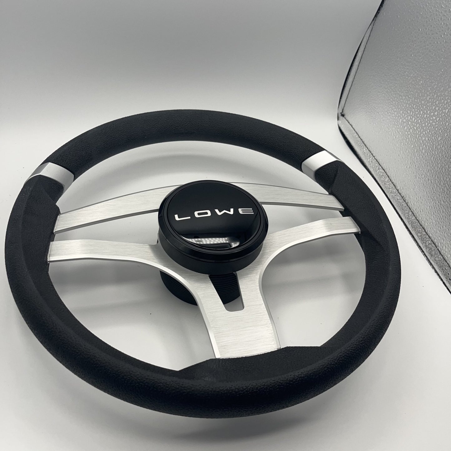 Badia Boat Steering Wheel Brushed Aluminum Spokes | Lowe Boats