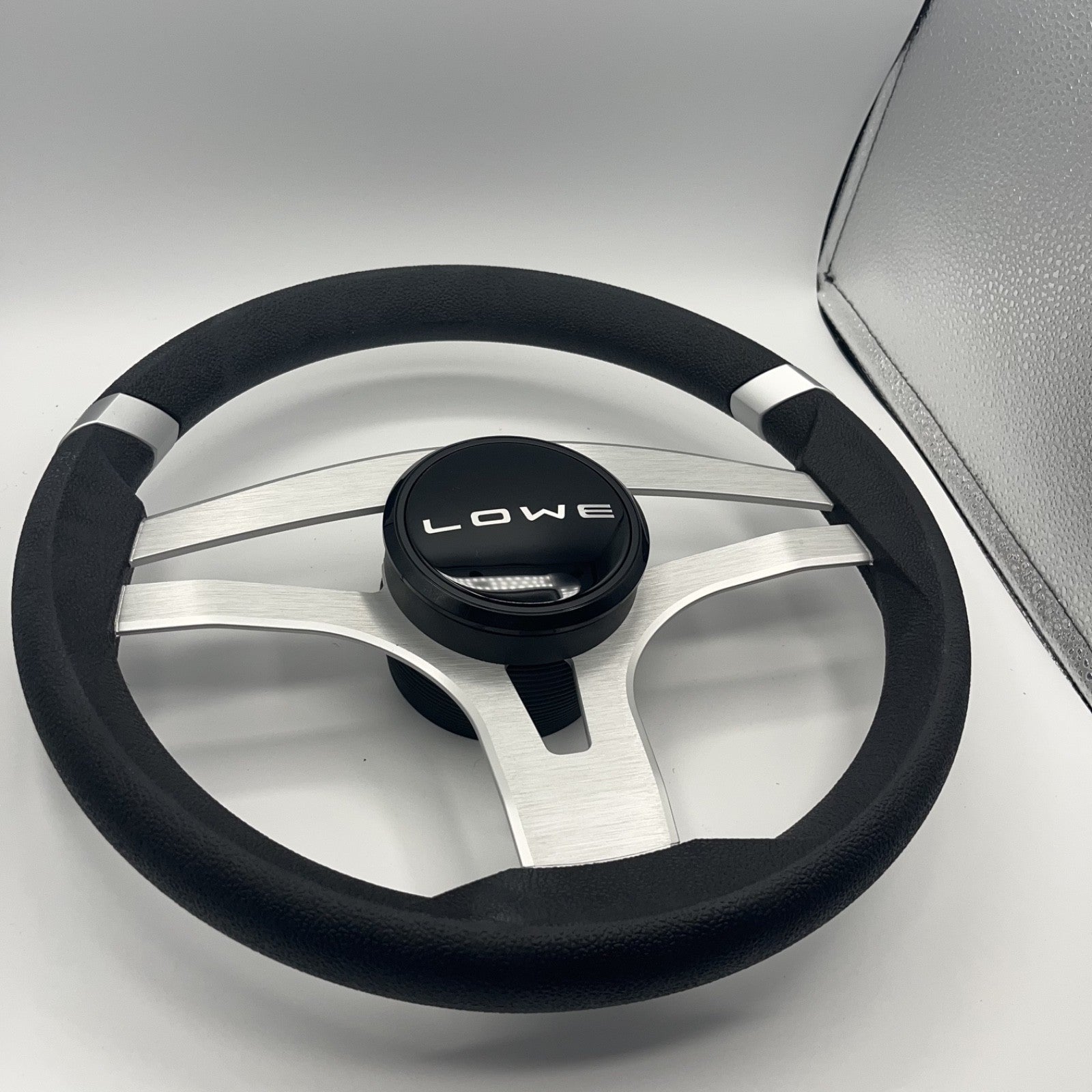 Badia Boat Steering Wheel Brushed Aluminum Spokes | Lowe Boats