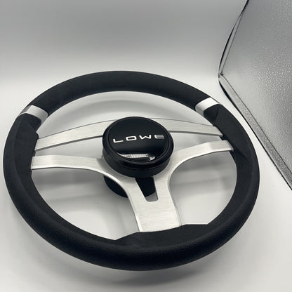 Badia Boat Steering Wheel Brushed Aluminum Spokes | Lowe Boats