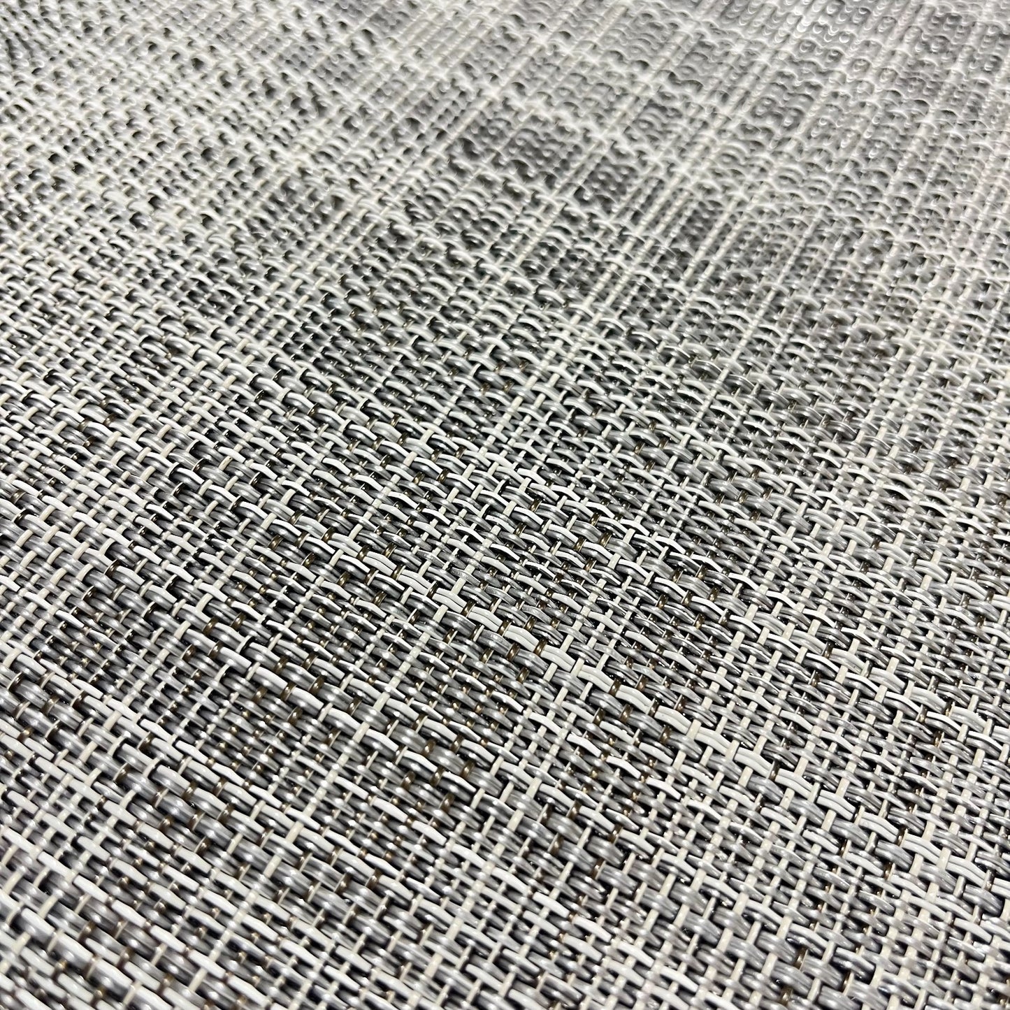 Woven Vinyl Flooring | IKAT - White Silver | 6' Width | Choose Your Length