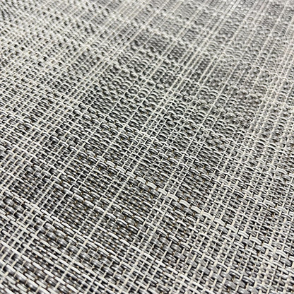 Woven Vinyl Flooring | IKAT - White Silver | 6' Width | Choose Your Length