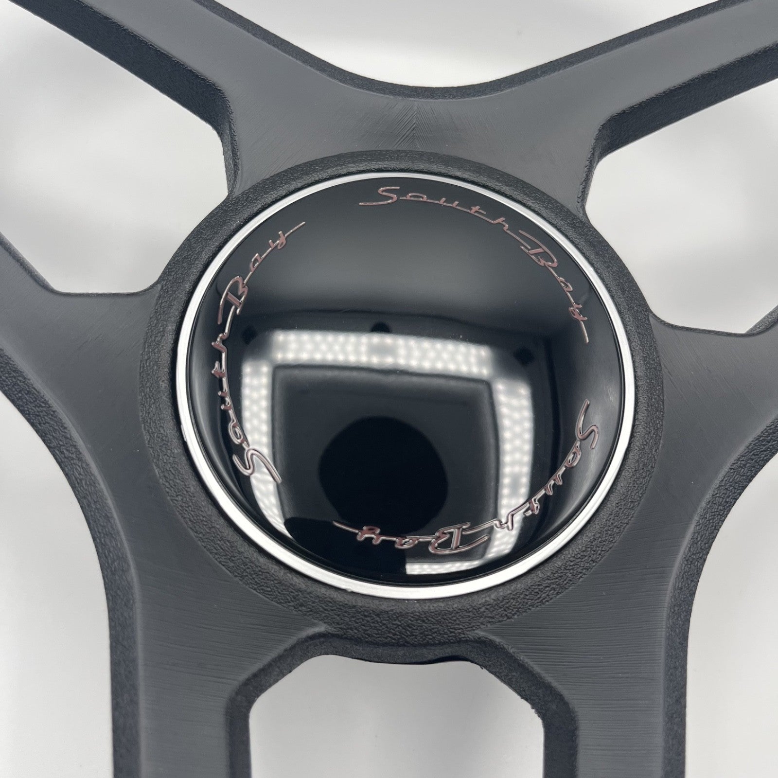 Molino Black w/Soft Touch Urethane Rim Boat Steering Wheel | South Bay Boats