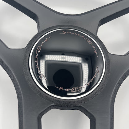 Molino Black w/Soft Touch Urethane Rim Boat Steering Wheel | South Bay Boats