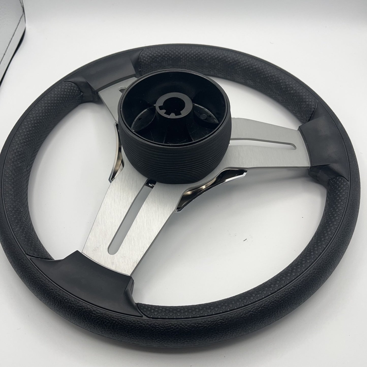 Model 15 Marine Steering Wheel Brushed Aluminum Spokes | Smokercraft