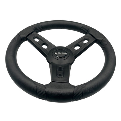Lugana Black Marine Steering Wheel | Gussi Italia