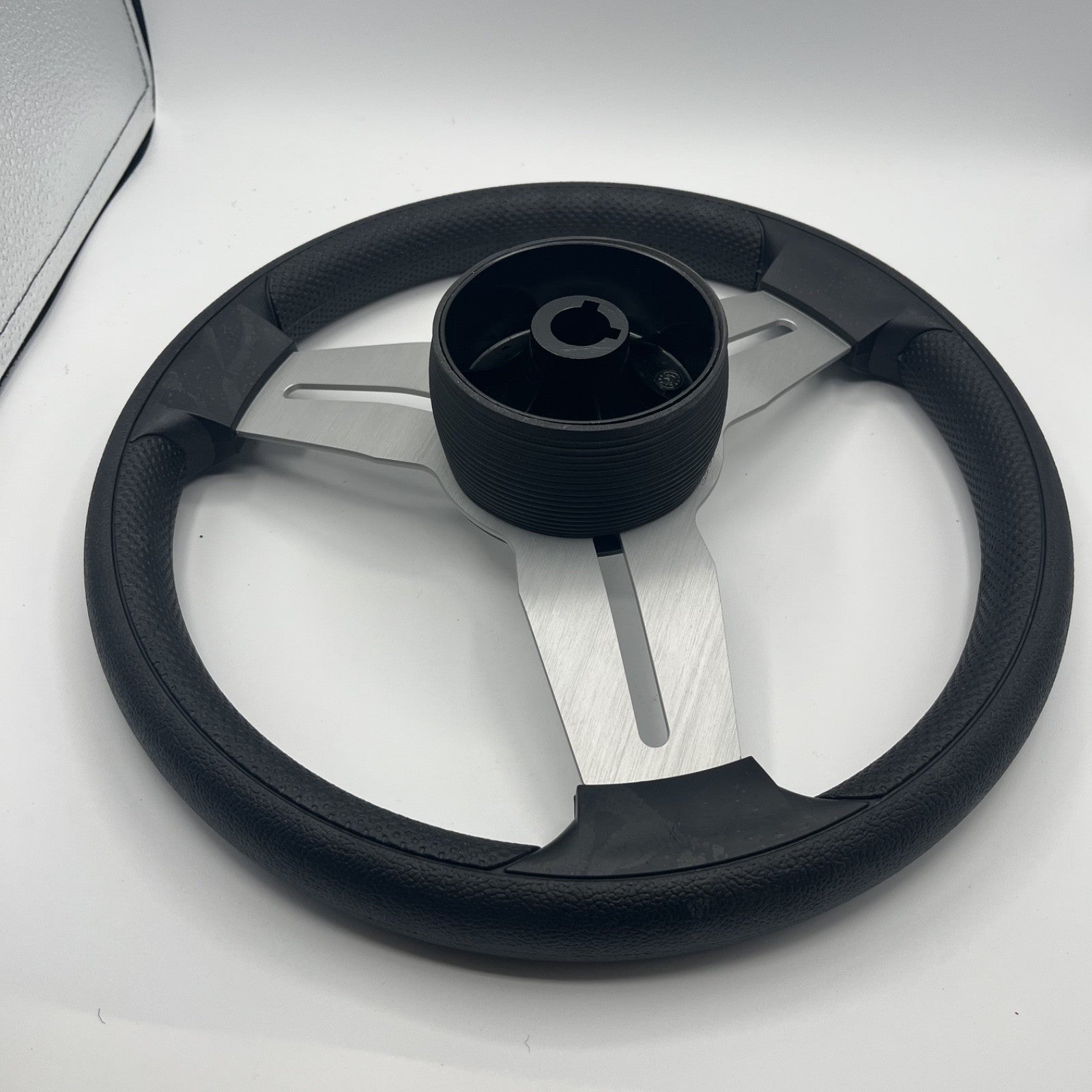 Model 15 Marine Steering Wheel Brushed Alum Spokes | Lowe Boats