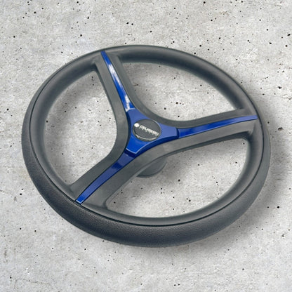 Brenta Black & Blue Golf Cart Steering Wheel Fits All CLUBCAR PRECEDENT Cart