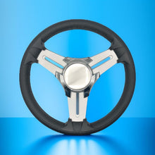 Model 15 Marine Steering Wheel Brushed Aluminum Spokes | Blank Center