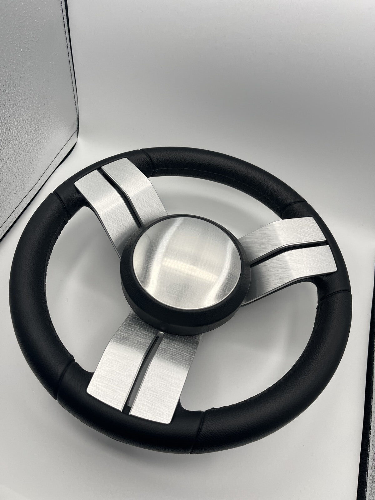 Model M703 Boat Steering Wheel with Brushed Dual Spokes/Center Cap