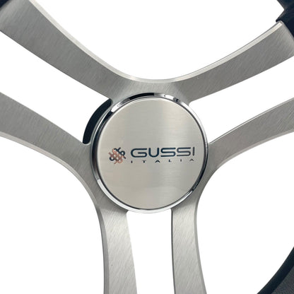 Benaco Boat Steering Wheel Brushed Aluminum Spokes