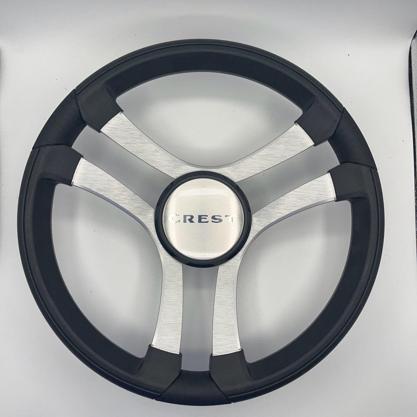 Benaco Boat Steering Wheel Brushed Aluminum Spokes | Crest Boats