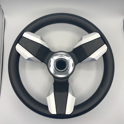 Collina Boat Steering Wheel Brushed Inserts - Keyed ONLY