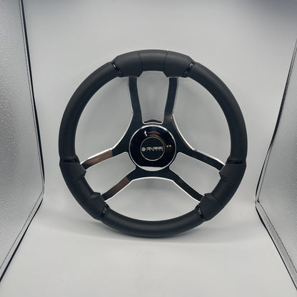 Malera Boat Steering Wheel Chrome Spokes | ABS Chrome Dome - Gussi SS Center