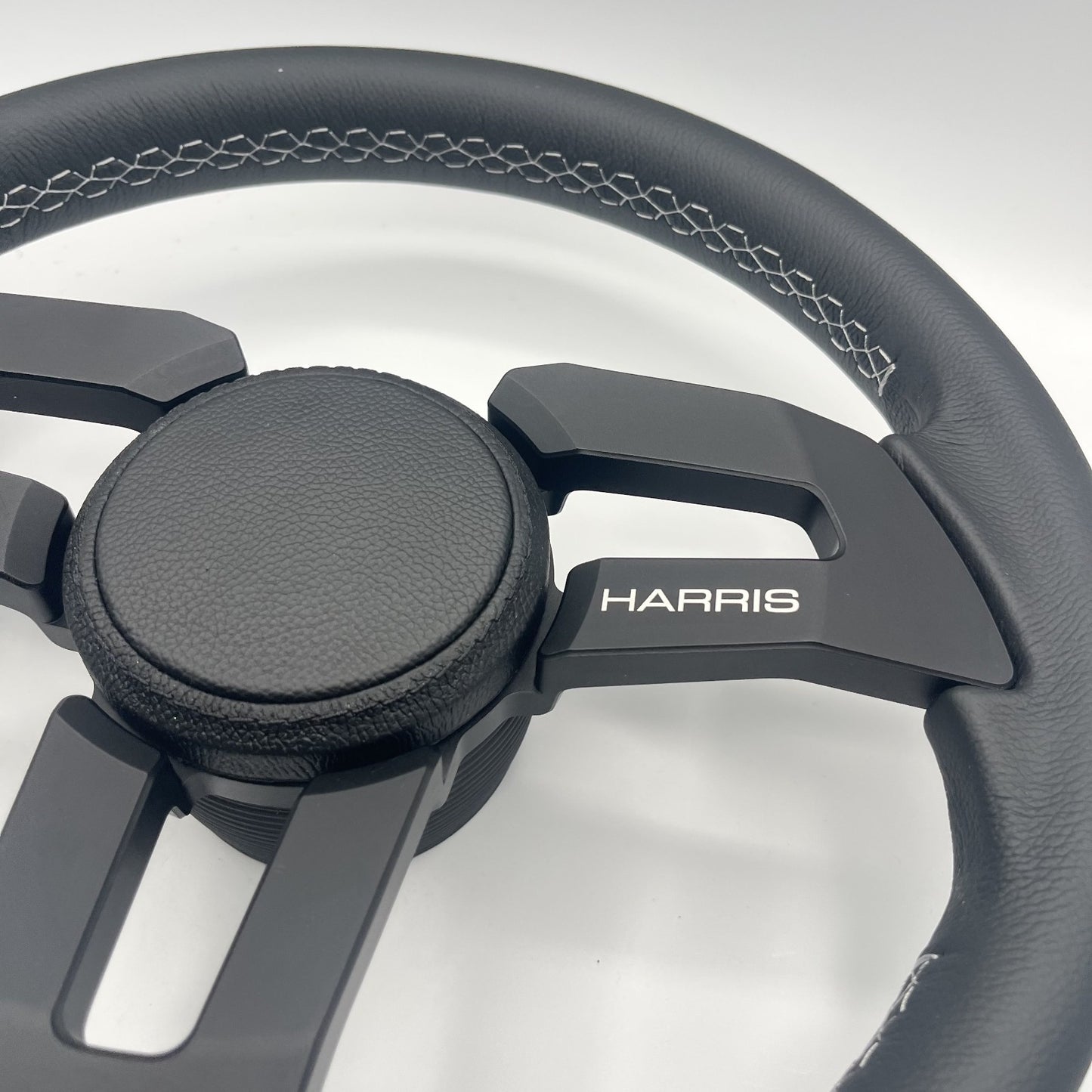 Gussi Italia Boat Sinel Steering Wheel Black Billet Aluminum Spoke | Harris