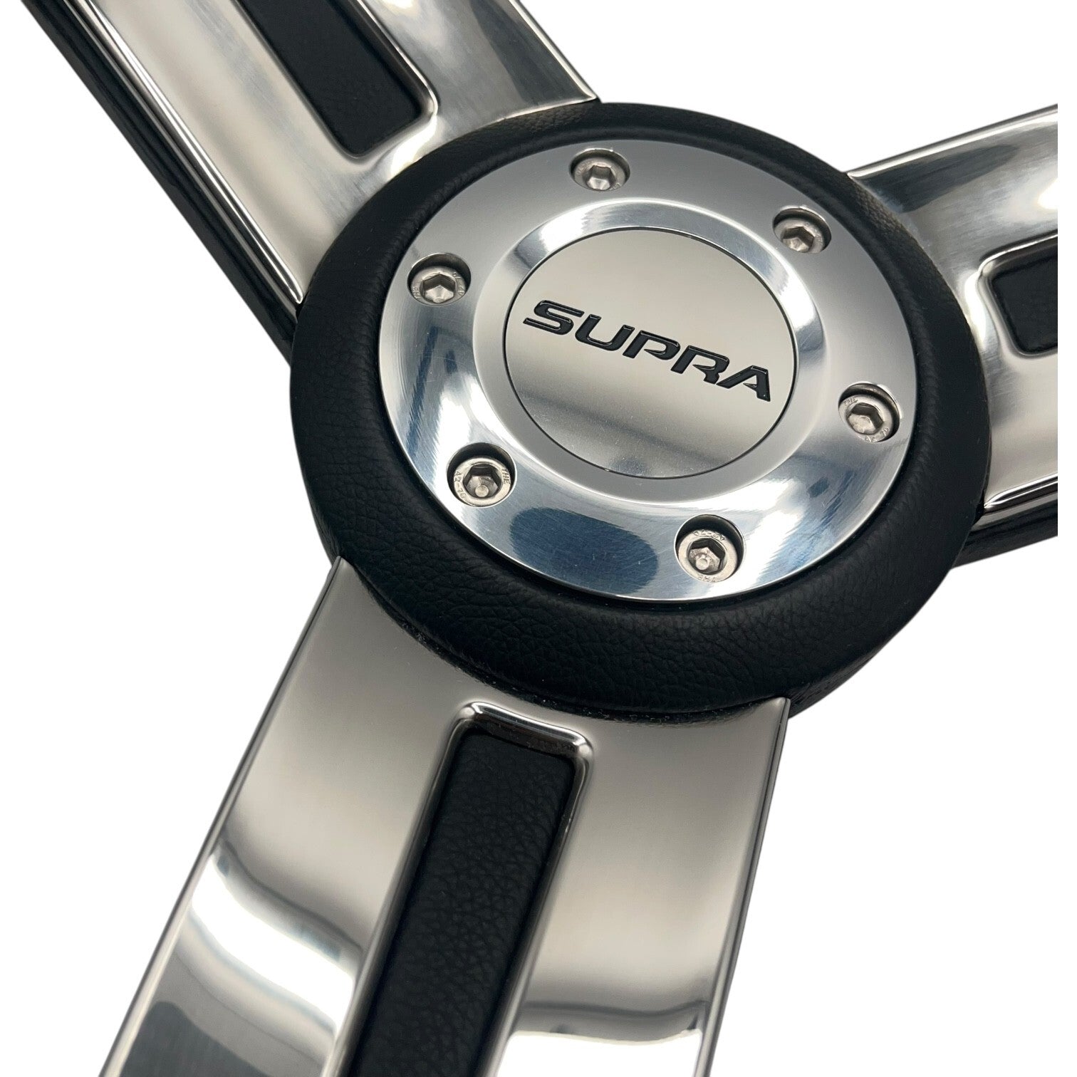 Gussi Italia Marine Steering Wheel Stainless Steel Spokes Soft Touch Rim | Supra