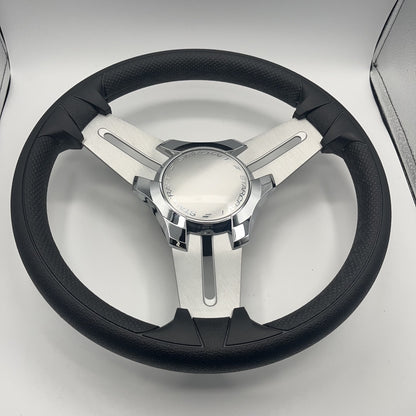 Model 15 Marine Steering Wheel Brushed Aluminum Spokes | Starcraft
