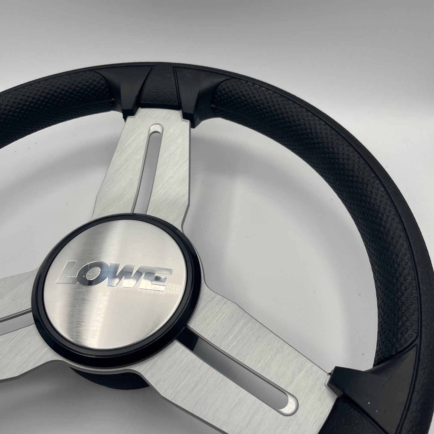 Model 15 Marine Steering Wheel Brushed Alum Spokes | Lowe Boats