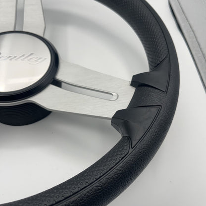 Model 15A Marine Steering Wheel Brushed Alum Spokes | Bentley Boats