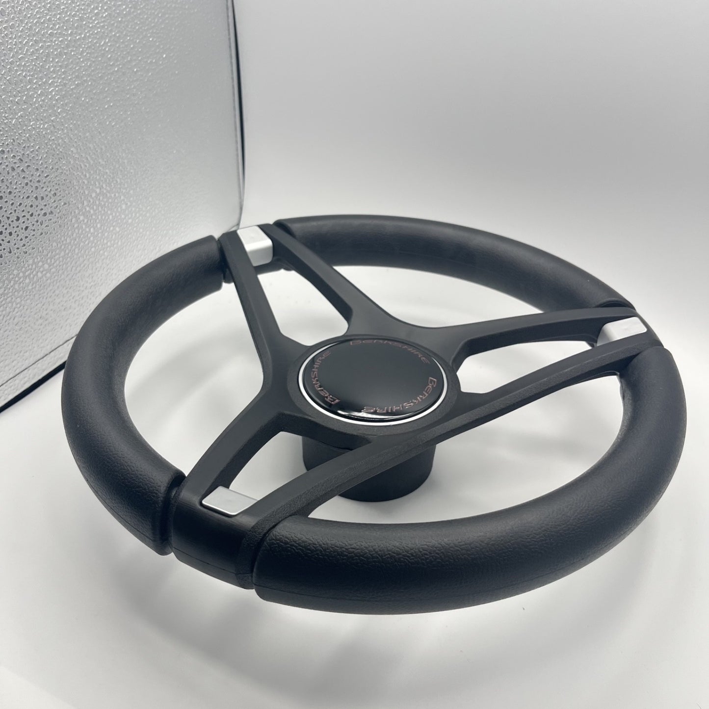 Molino Black w/Soft Touch Urethane Rim Boat Steering Wheel | Berkshire Boats