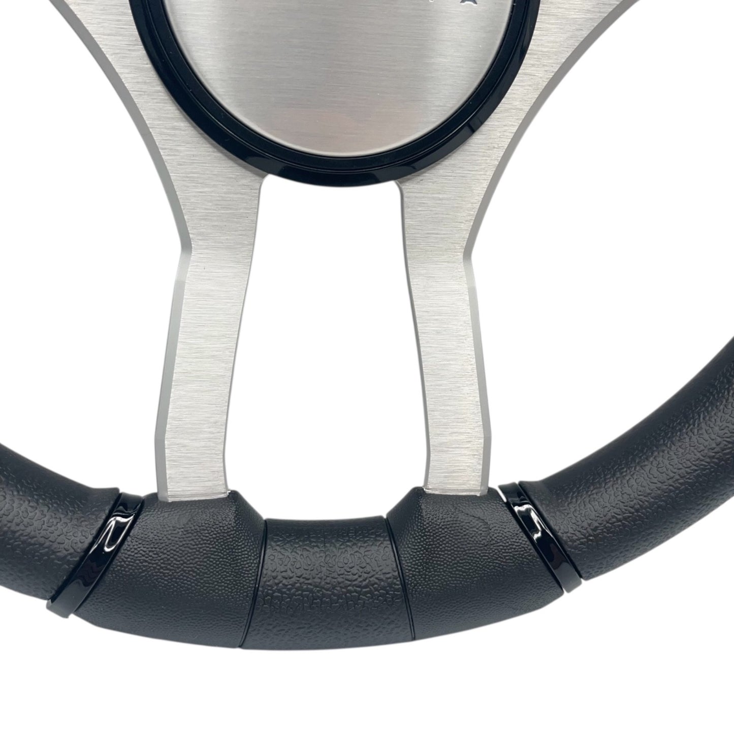Malera Boat Steering Wheel Brushed Aluminum Spokes